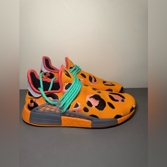 Mens Adidas 2020 Pharrell x NMD Human Race Animal Print Sneakers NWOB - Picture 1 of 7
